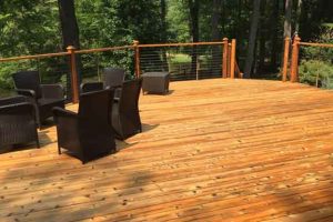 Upper Gwynedd Deck Stained